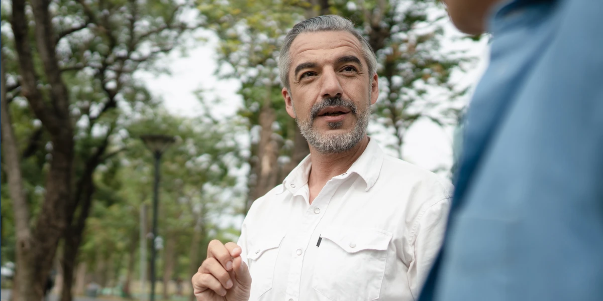 man giving advice to another