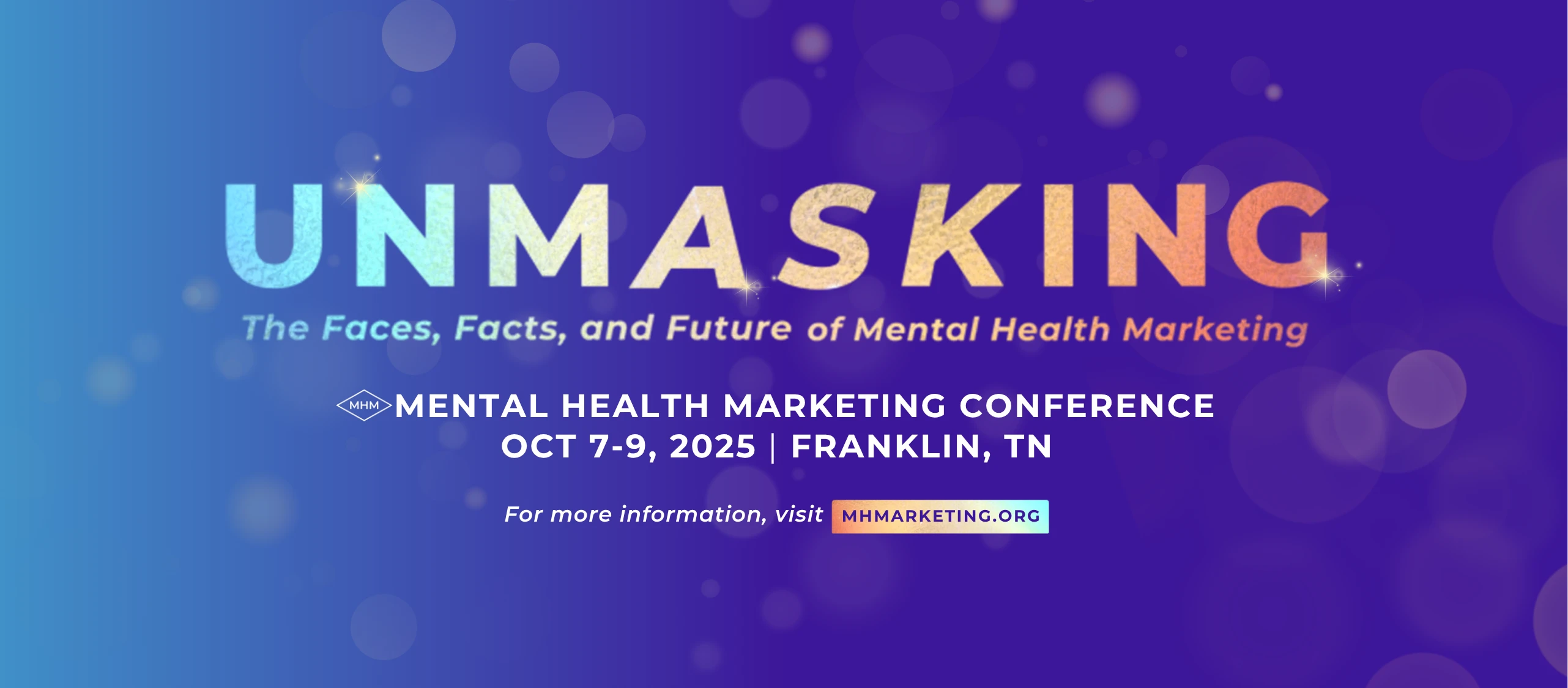 Mental Health Marketing Conference Event Banner