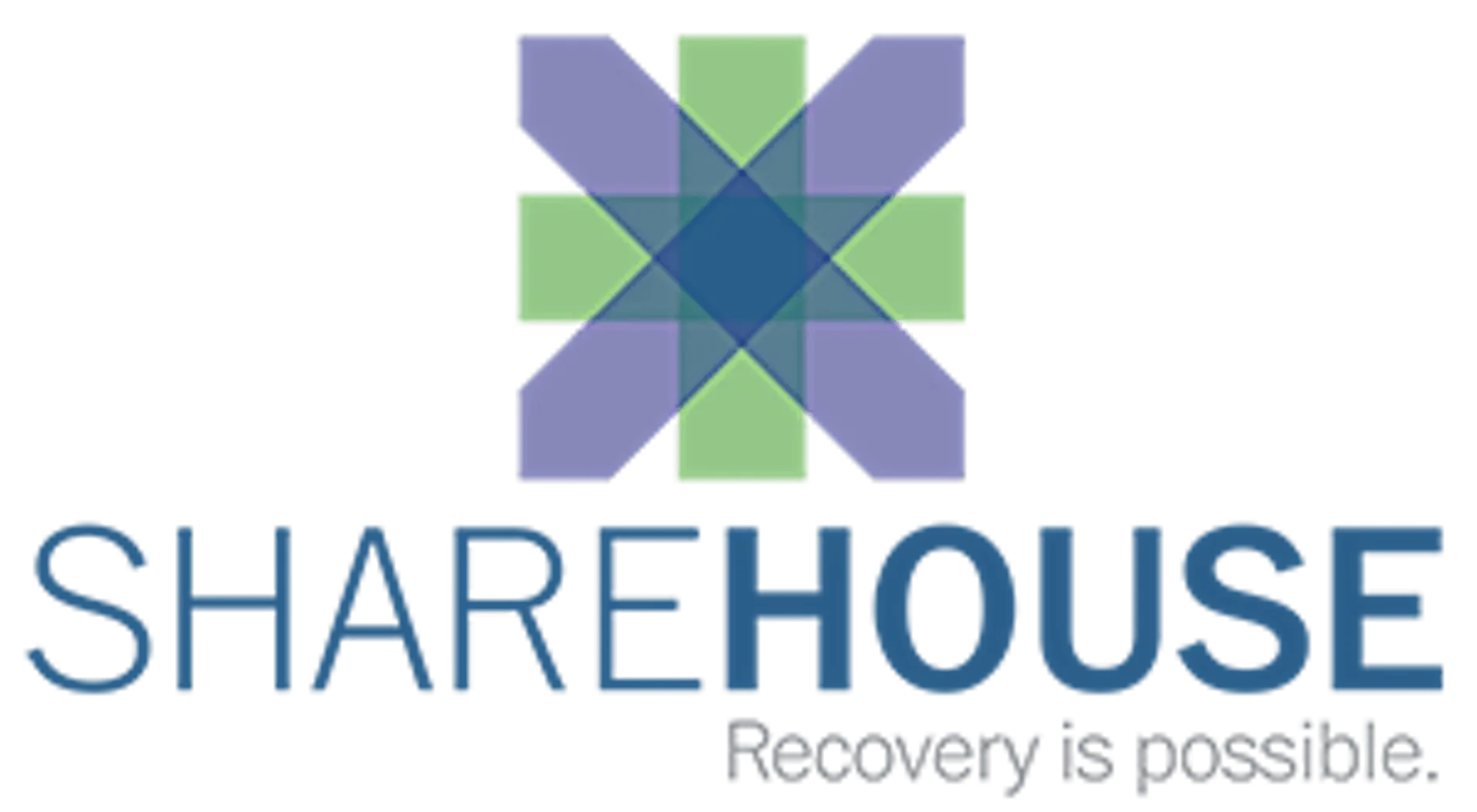 Purple and Green Sharehouse Logo