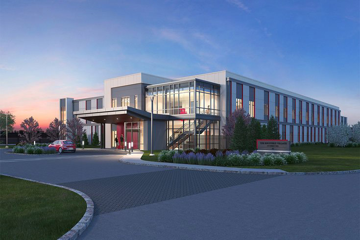 RENDERING COURTESY/COOPER UNIVERSITY HEALTH CARE The proposed $27 million, 90-bed addiction treatment facility in Cherry Hill is seen in a rendering. Scheduled to be completed in late 2019, it will be the first of several planned treatment facilities in the region.