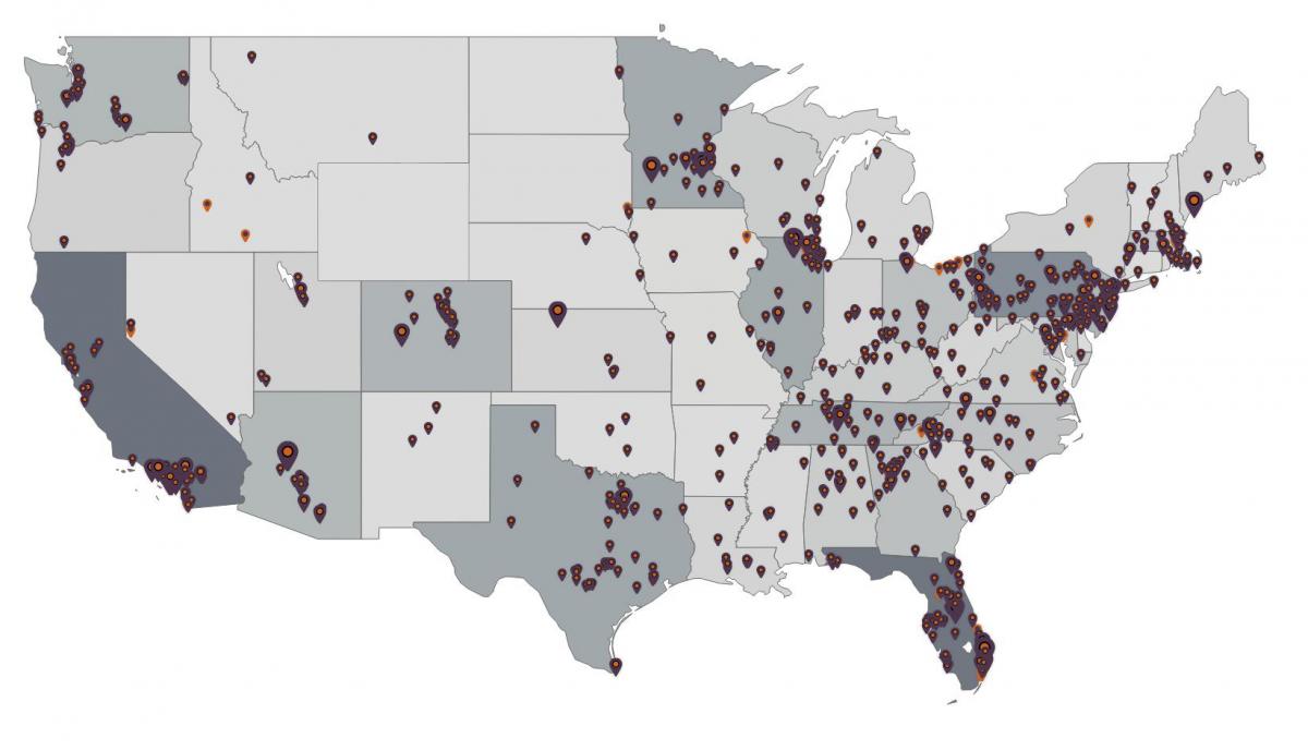 US map