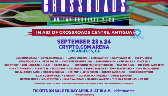 Eric Clapton Crossroads Festival 2023 flyer